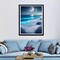 Beach Diamond Art Painting by Number Kits,Seaside Night 5D Diamond DIY Painting for Adult